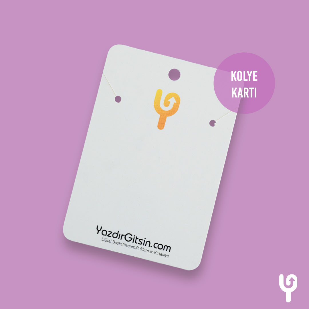 Perforated Jewelry Card - Logo Printed