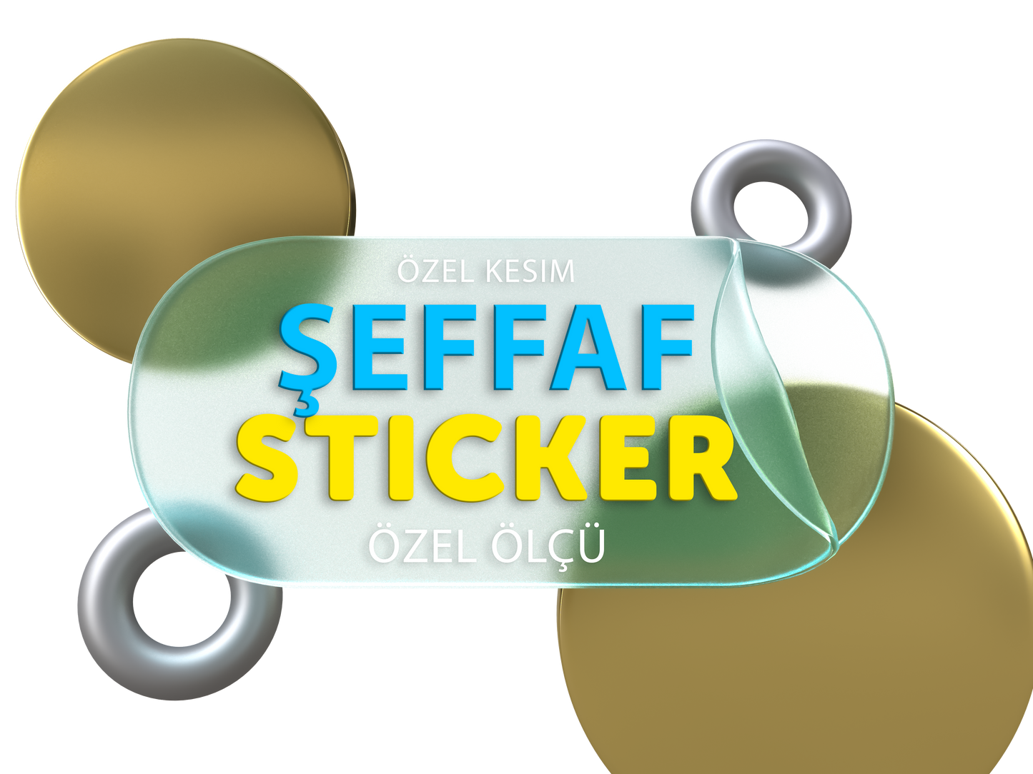 Şeffaf Sticker – Şık ve Dayanıklı