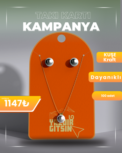 100'lük Baskılı Takı Ürün Kartları