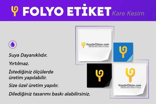 Kare Folyo Etiket